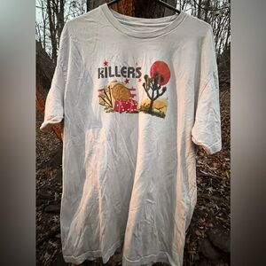 Vintage 2000’s The Killers Concert Tour T-Shirt Men’s XL Tan Beige Desert Cactus